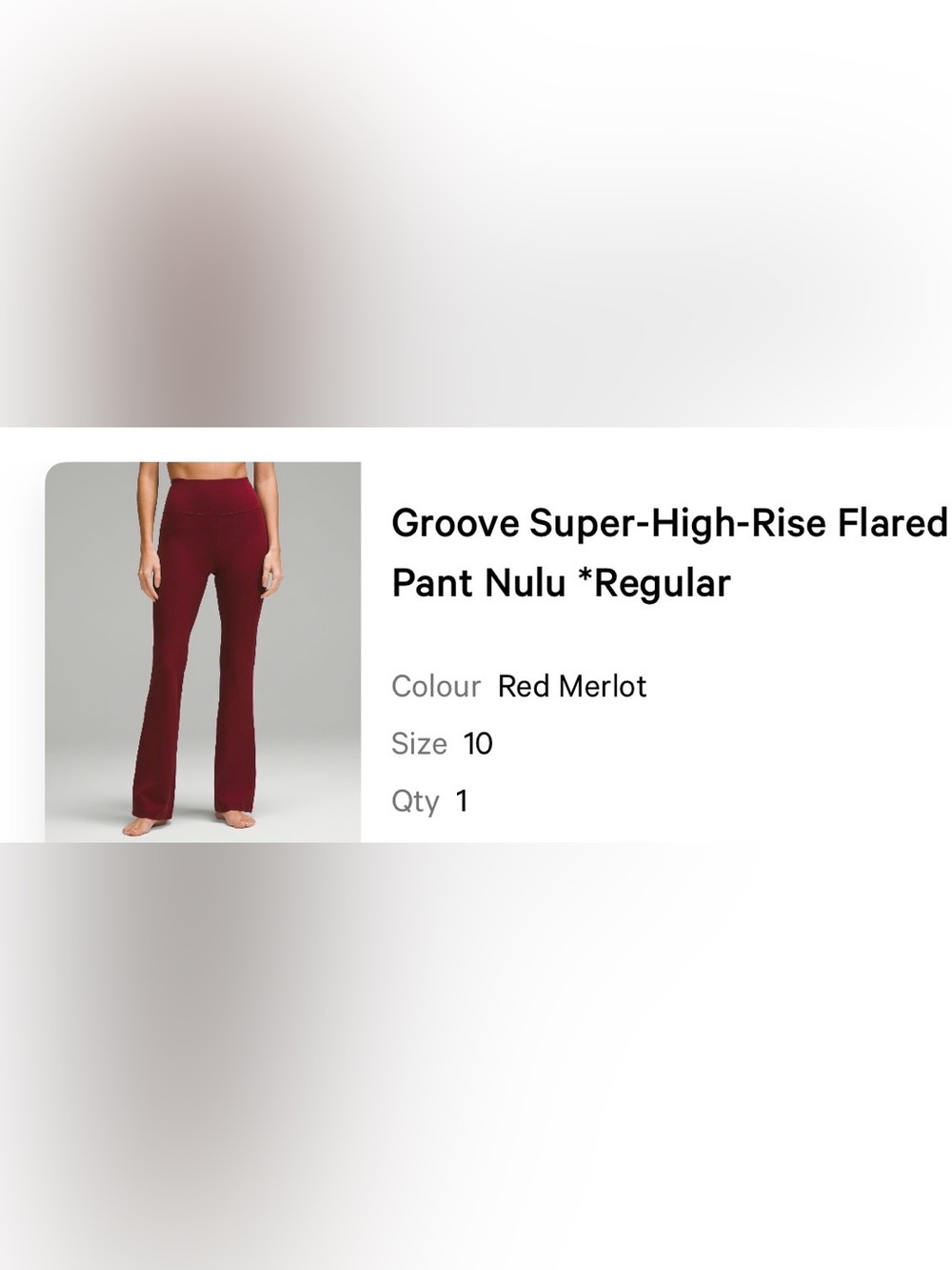 lululemon athletica Groove Super-High-Rise Flared Pant Nulu - Red Merlot